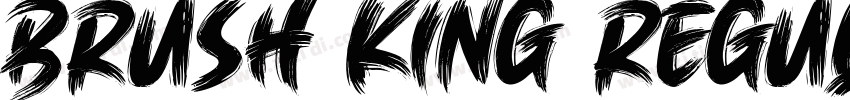 Brush King Regular字体转换